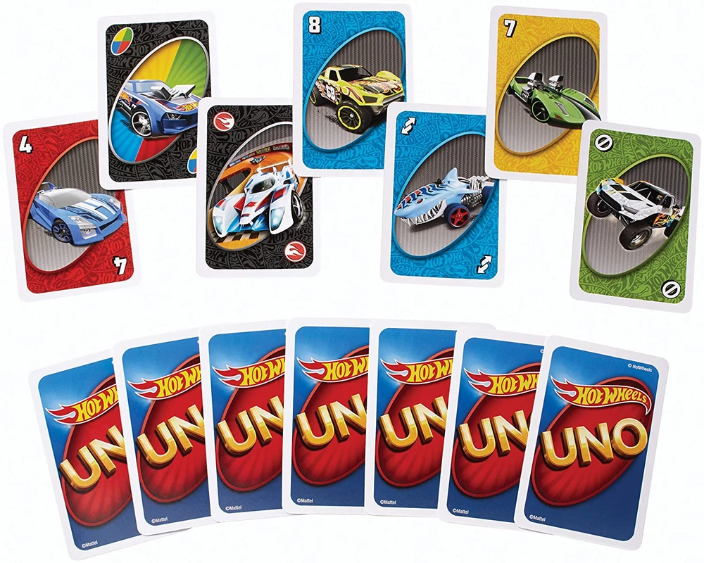 Draugų kortų žaidimas UNO Hot Wheels Specialusis leidimas