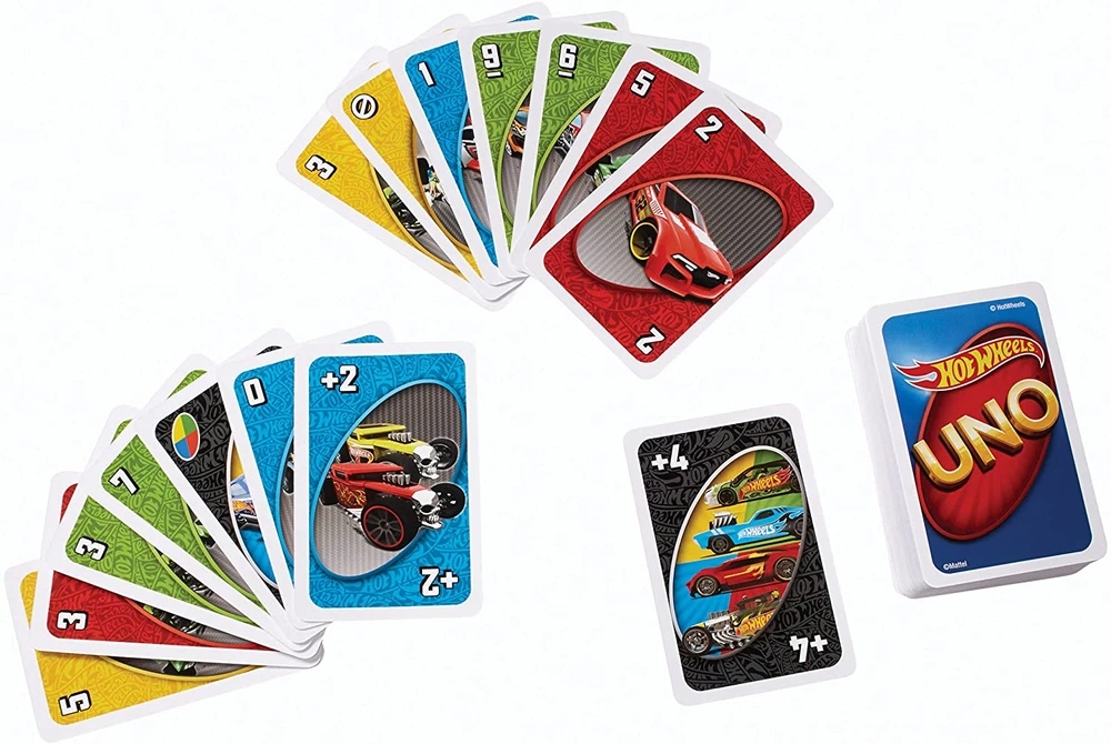 Draugų kortų žaidimas UNO Hot Wheels Specialusis leidimas