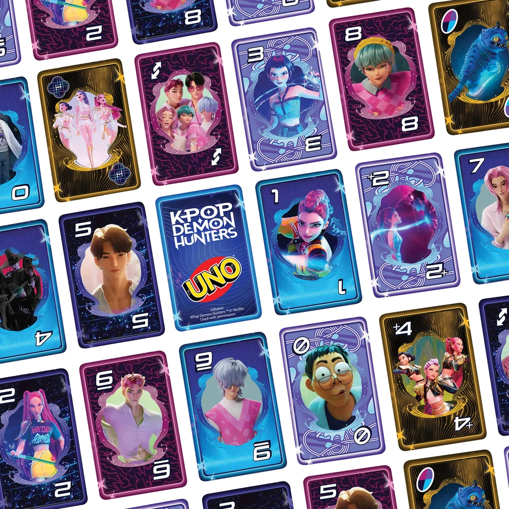 Mattel UNO kortos KPOP Demon Hunters