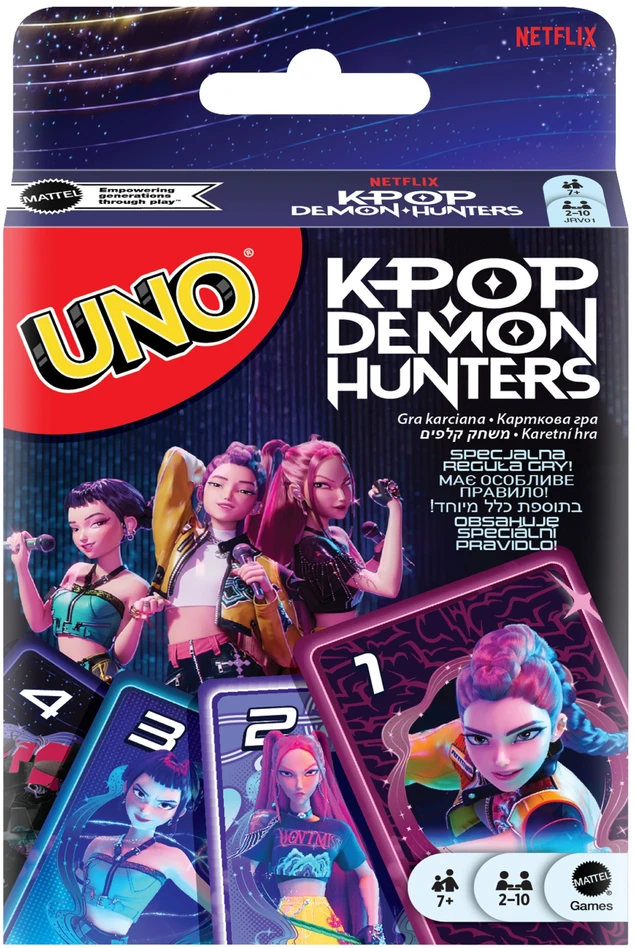 Mattel UNO kortos KPOP Demon Hunters