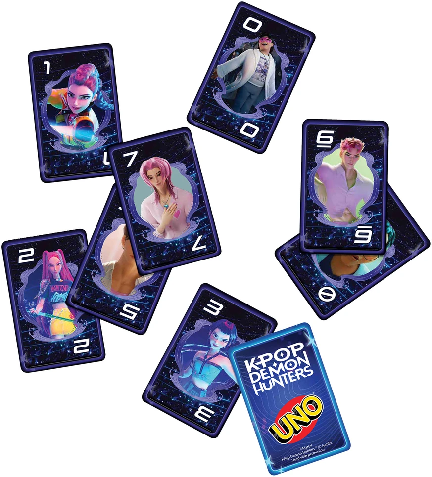 Mattel UNO kortos KPOP Demon Hunters