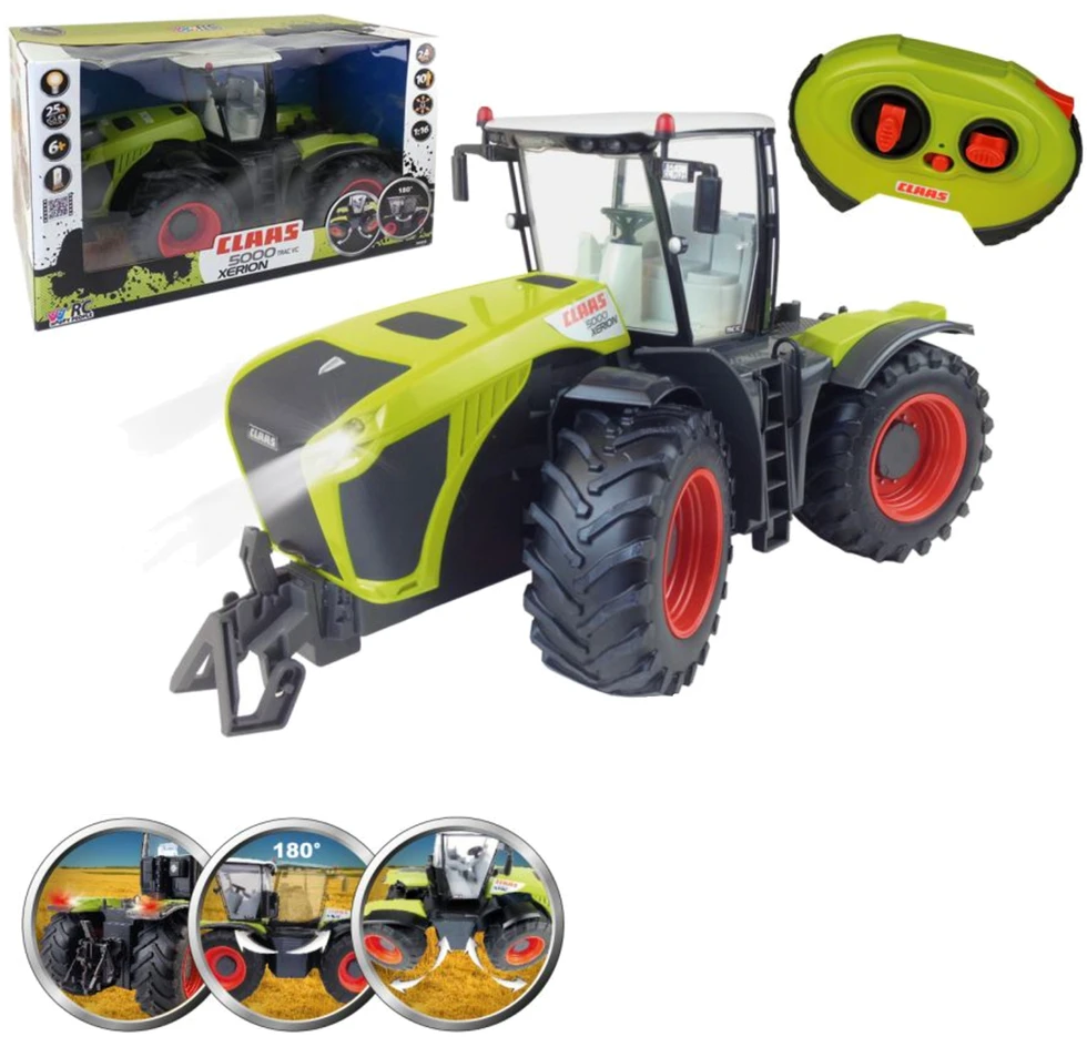 Malik Labai didelis RC traktorius CLAAS Axion 1:16