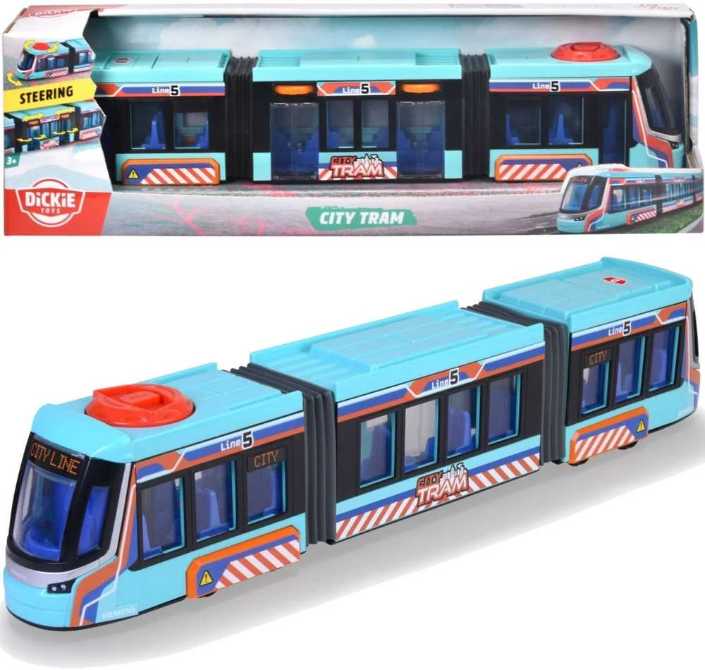 Dickie Važiuoklė City Siemens tramwaj 40 cm