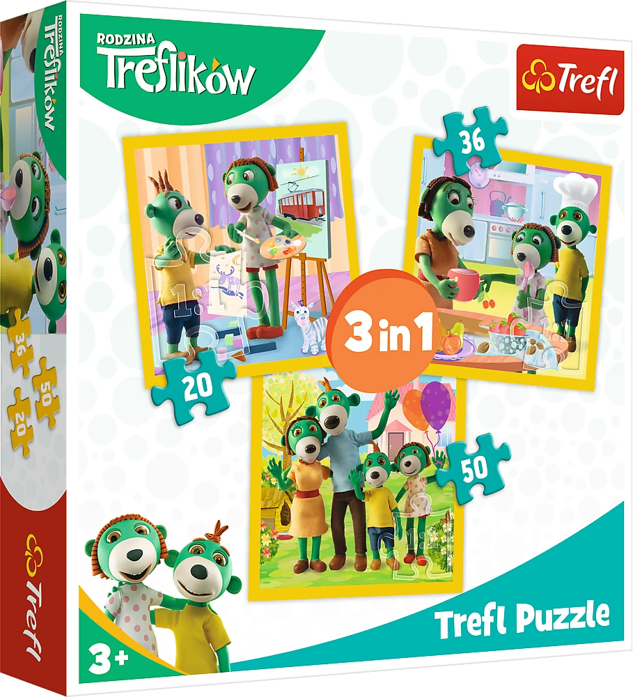 Trefl dėlionė 106 vnt. - Treflikų šeima