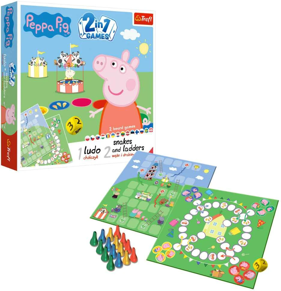 Trefl Stalo žaidimas 2 in 1 „Kiaulytė Pepa“