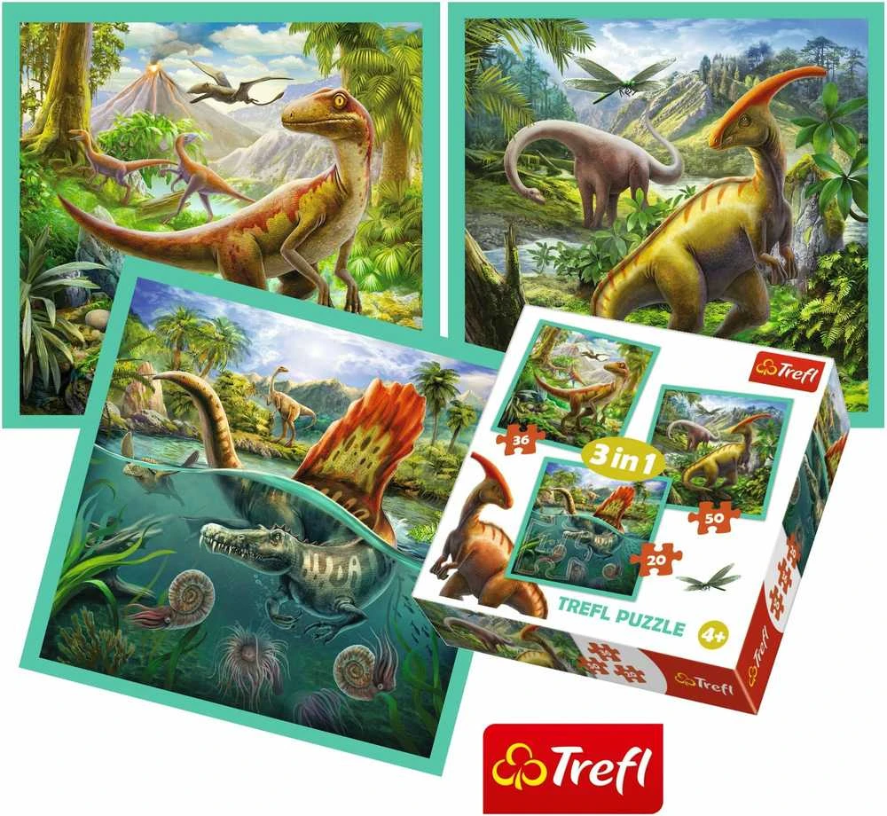 Trefl Dėlionė 106 vnt. - Dinozaurai