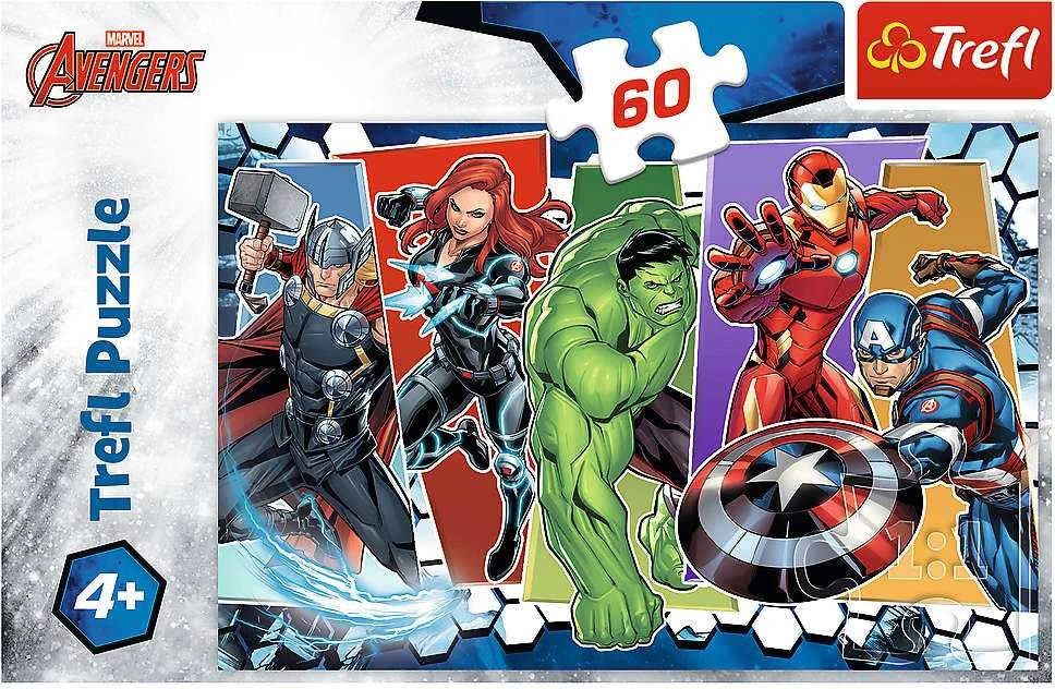 Trefl Dėlionė 60 vnt. - Keršytojai (The Avengers)