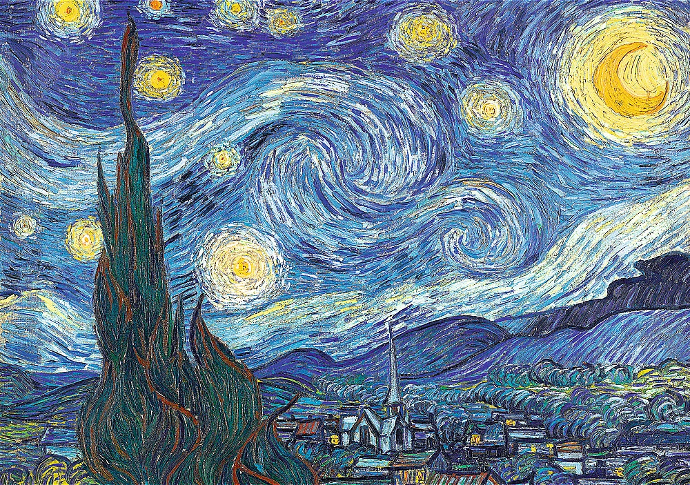 Trefl Dėlionė 1000 vnt. - Vincentas van Gogas: Žvaigždėta naktis