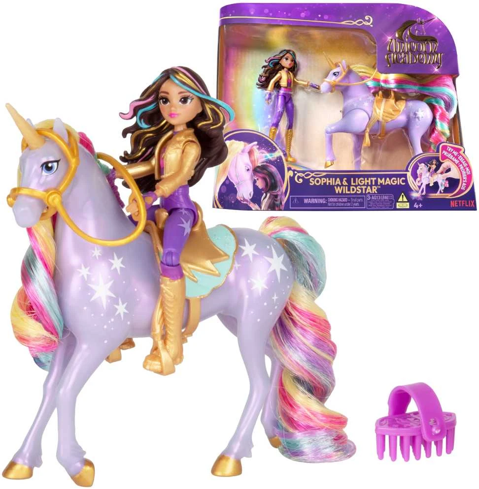 Spin Master Unicorn Academy Vienaragio akademija - maža lėlė Sophia ir Magic Wildstar (6067325)