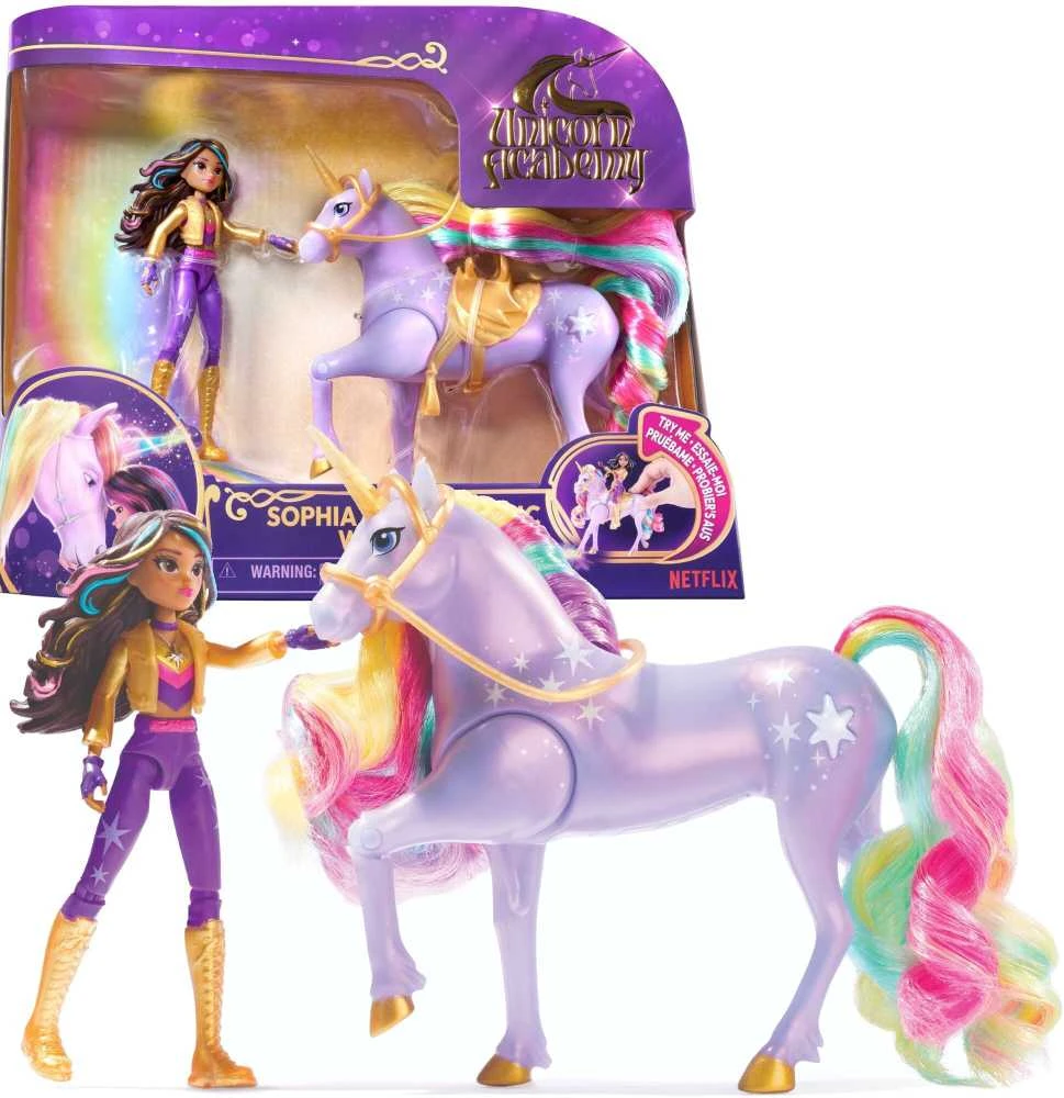 Spin Master Unicorn Academy Vienaragio akademija - maža lėlė Sophia ir Magic Wildstar (6067325)