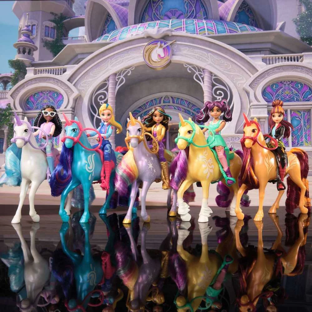 Unicorn Academy Unicorn Academy Set Figūros Layla & Glacier mergina ir vienaragis + priedai
