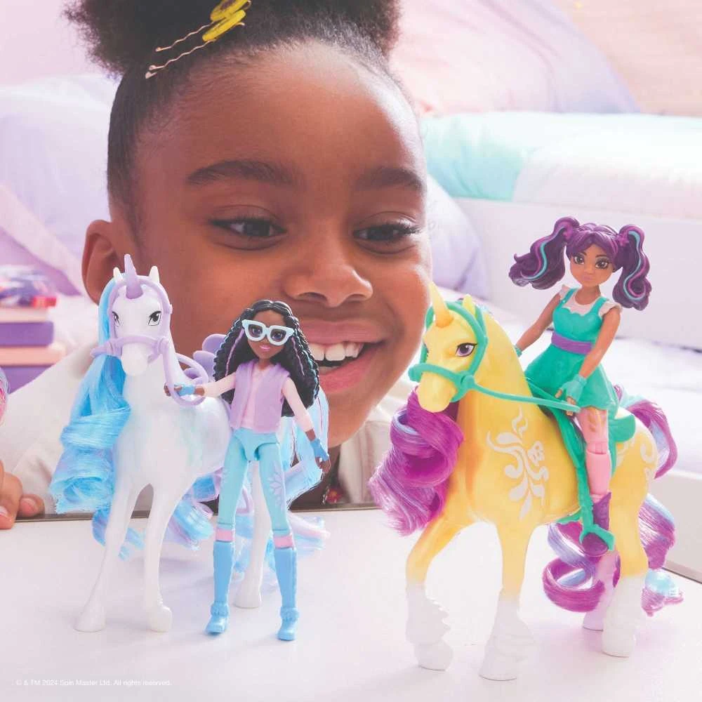 Unicorn Academy Unicorn Academy Set Figūros Layla & Glacier mergina ir vienaragis + priedai