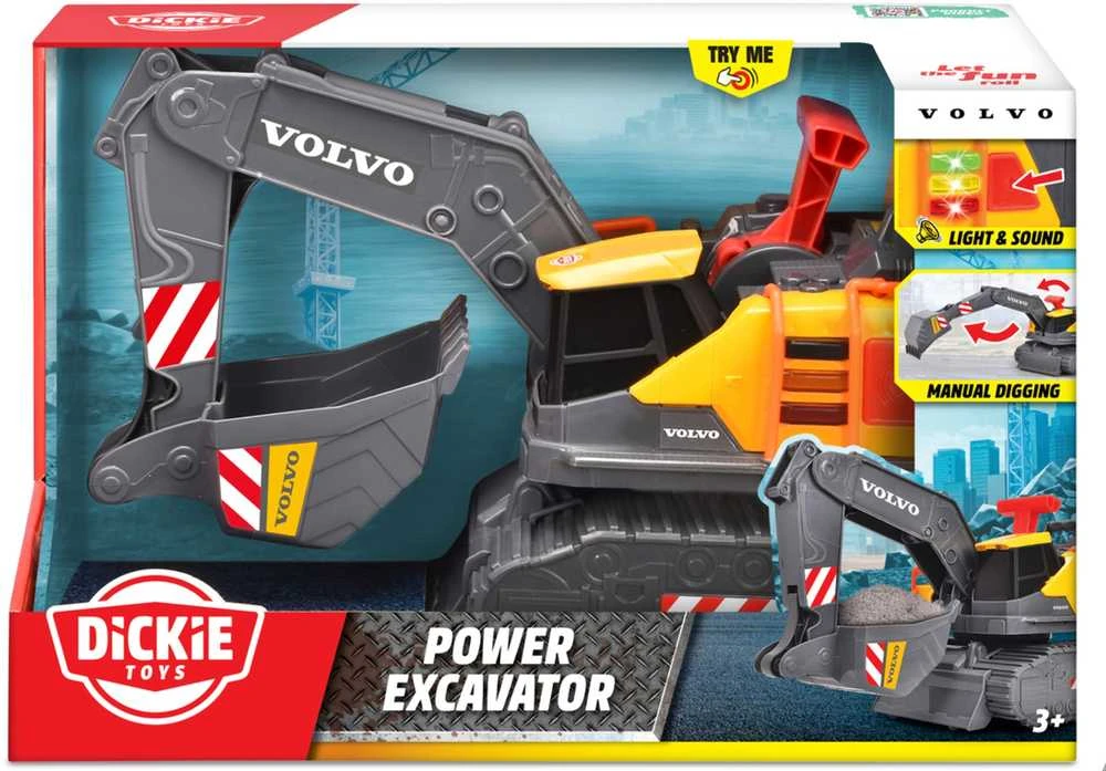 Dickie Toys - Volvo elektrinis ekskavatorius (203725012)