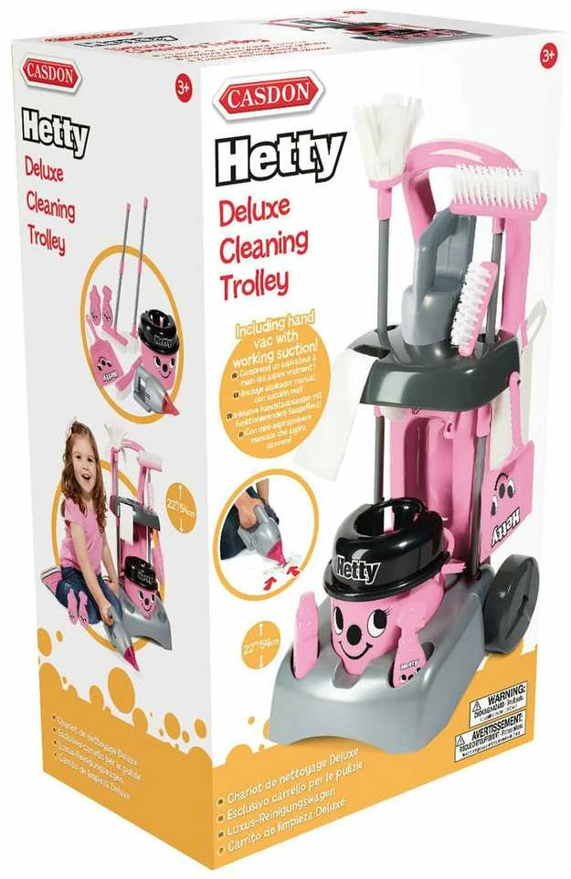 Tinka valyti vaikams dulkių siurbliu ir šluoste Hetty Deluxe Casdon