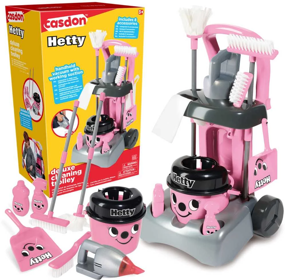 Tinka valyti vaikams dulkių siurbliu ir šluoste Hetty Deluxe Casdon