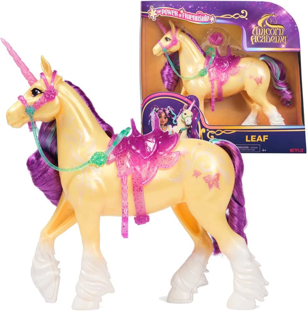 Unicorn Vienaragio akademijos rinkinys Vienaragio lapo figūrėlė + vienaragio aksesuarai Academy