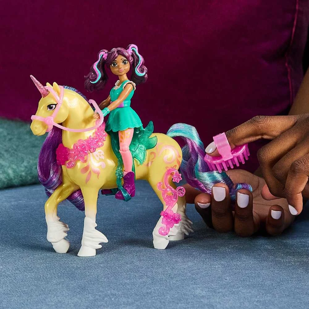Spin Master Unicorn Vienaragis Academy Vienaragis Akademijos figūrėlės Ava & Leaf mergaitė ir vienaragis + priedai