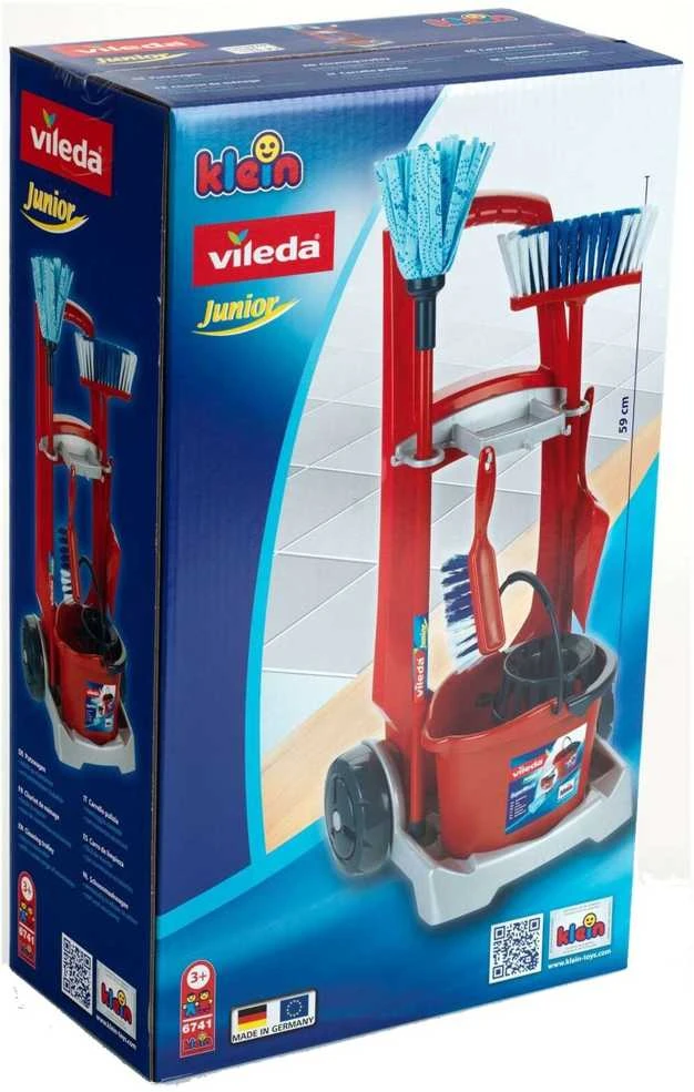 Klein Valymo vežimėlis Vileda su priedais