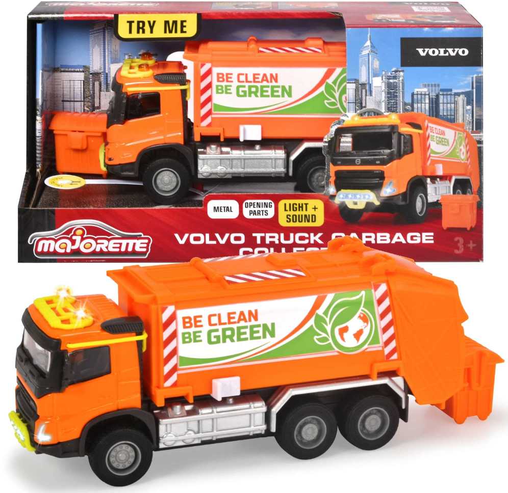Majorette Grand Volvo Garbetry sunkvežimis 19cm