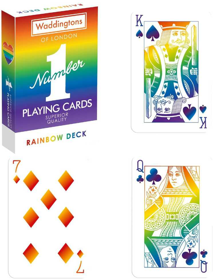 Winning Moves Rainbow žaidimų kortos