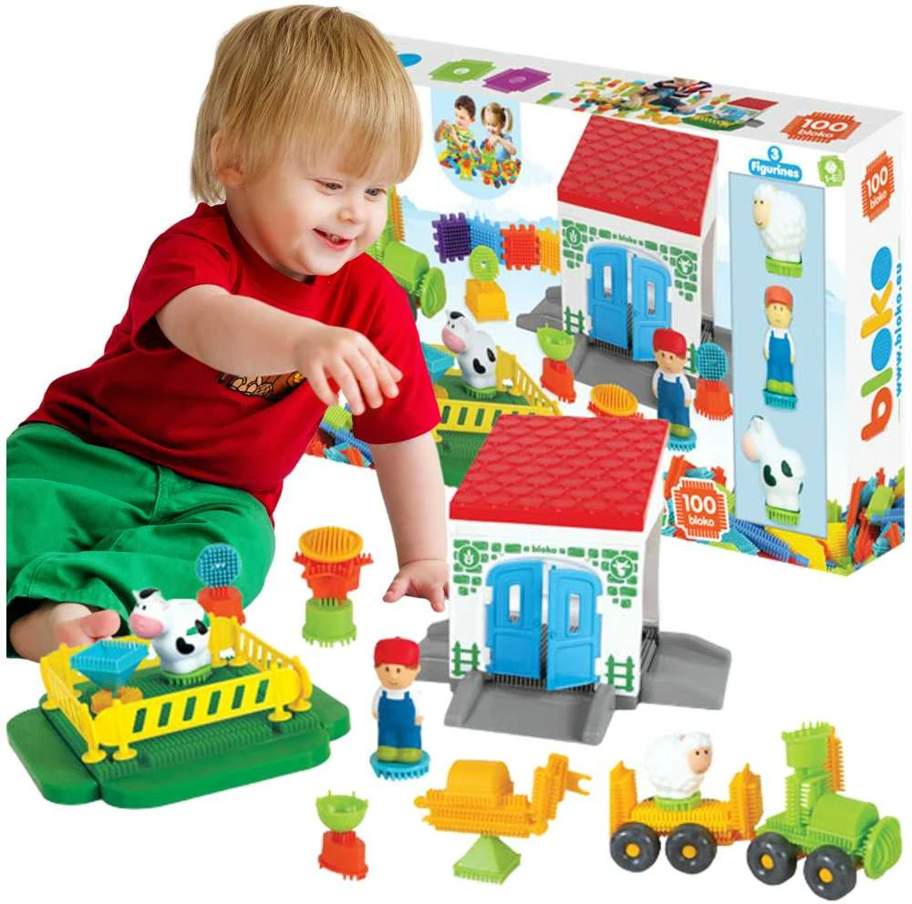 Kūrybinis konstruktorius Mochtoys Pin Bricks Ūkis 100vnt