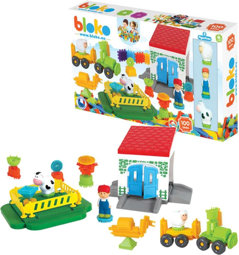Kūrybinis konstruktorius Mochtoys Pin Bricks Ūkis 100vnt