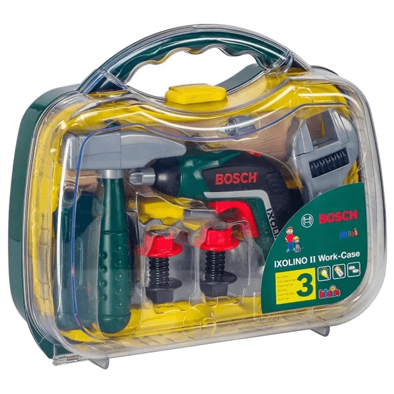 Klein Bosch Mini Ixolino II Dėklas su įrankiais ir atsuktuvu vaikams