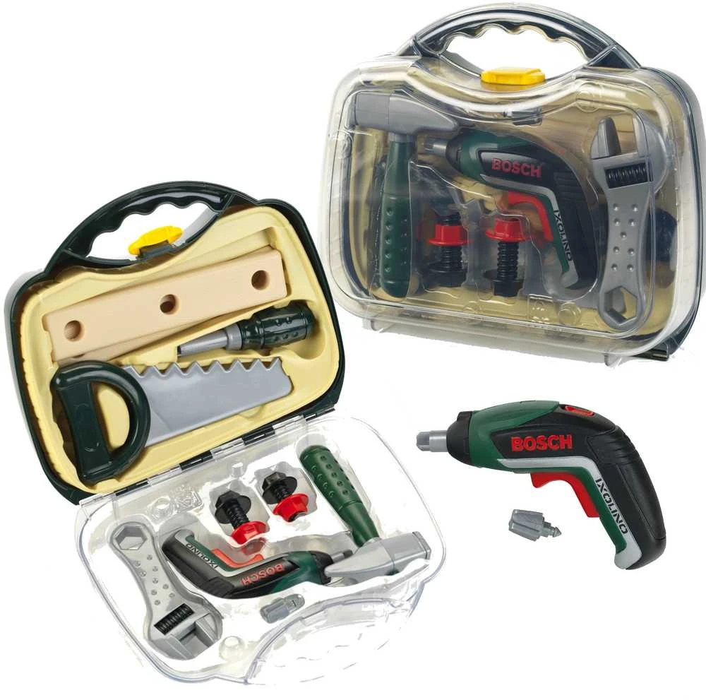 Klein Bosch Mini Ixolino II Dėklas su įrankiais ir atsuktuvu vaikams