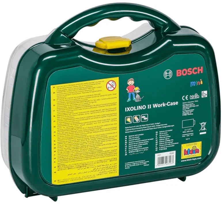 Klein Bosch Mini Ixolino II Dėklas su įrankiais ir atsuktuvu vaikams
