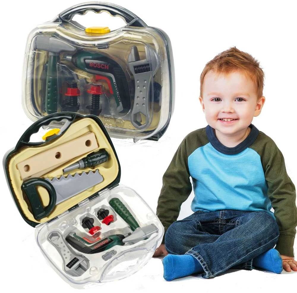 Klein Bosch Mini Ixolino II Dėklas su įrankiais ir atsuktuvu vaikams