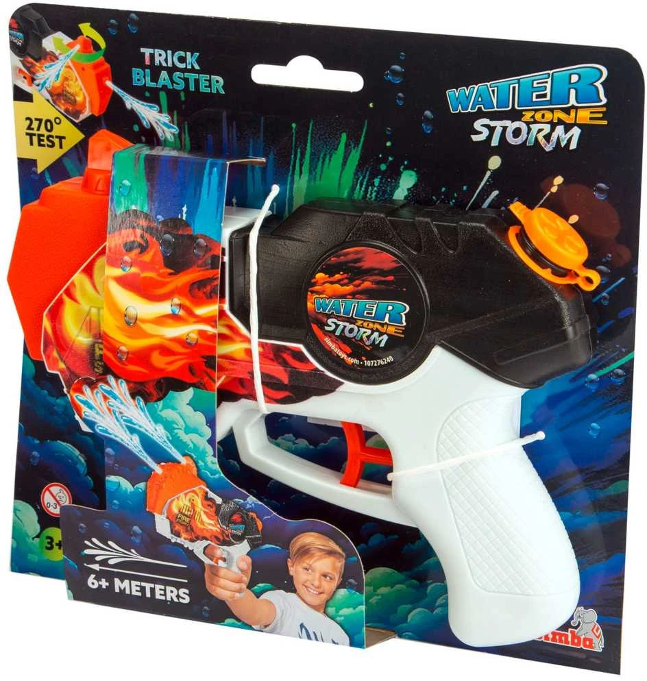 Simba „Waterzone“ vandens ginklų paleidimo priemonė „Vanduo Zone Storm Trick Blaster“.