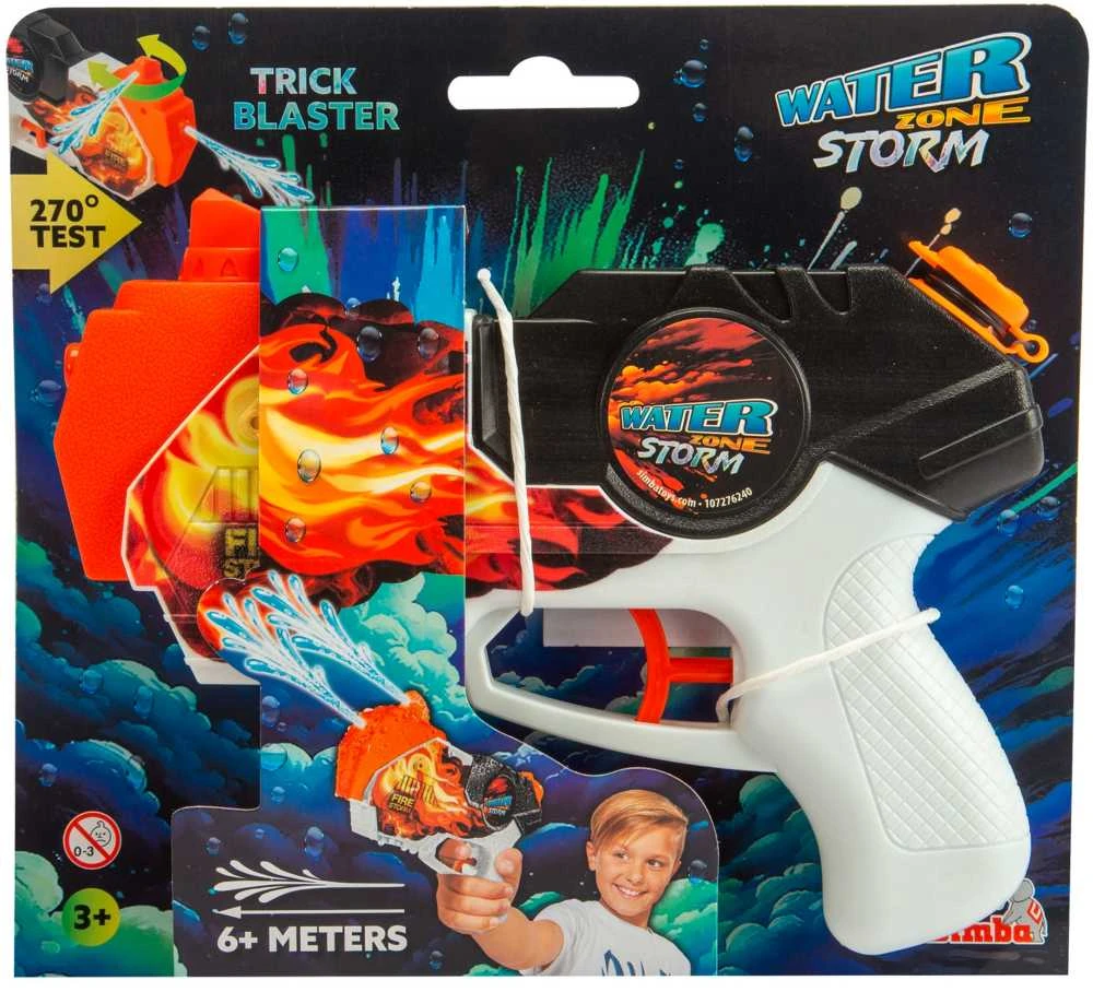 Simba „Waterzone“ vandens ginklų paleidimo priemonė „Vanduo Zone Storm Trick Blaster“.
