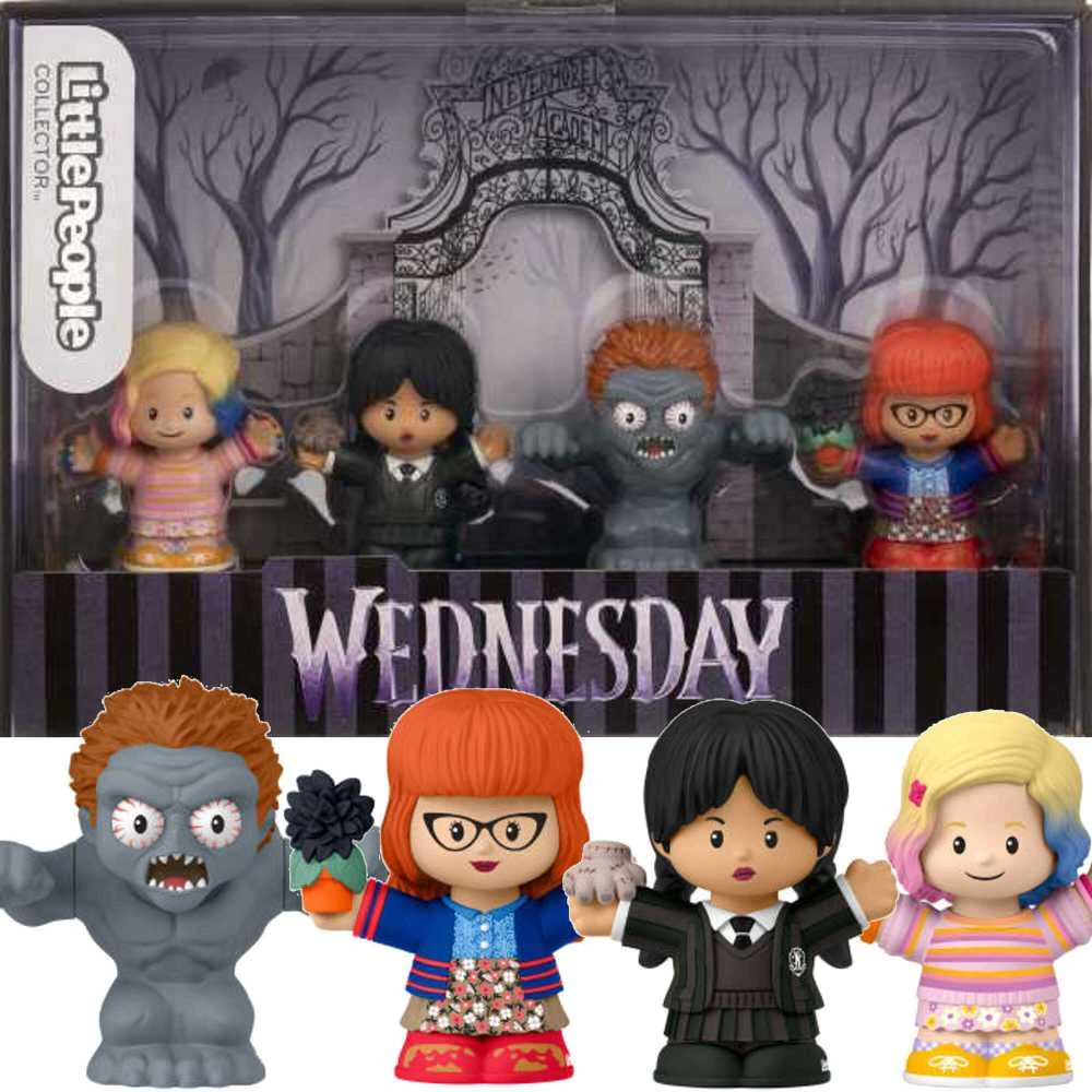 Fisher Price Trečiadienio Rinkinio kolekcinės figūrėlės 6 cm Enid Sinclair Dr Valerie Kinbott Monster Hyde