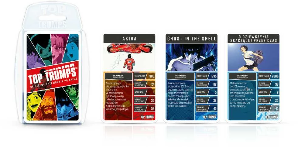 Winning Moves Top Trumps Anime Cards kortų žaidimas