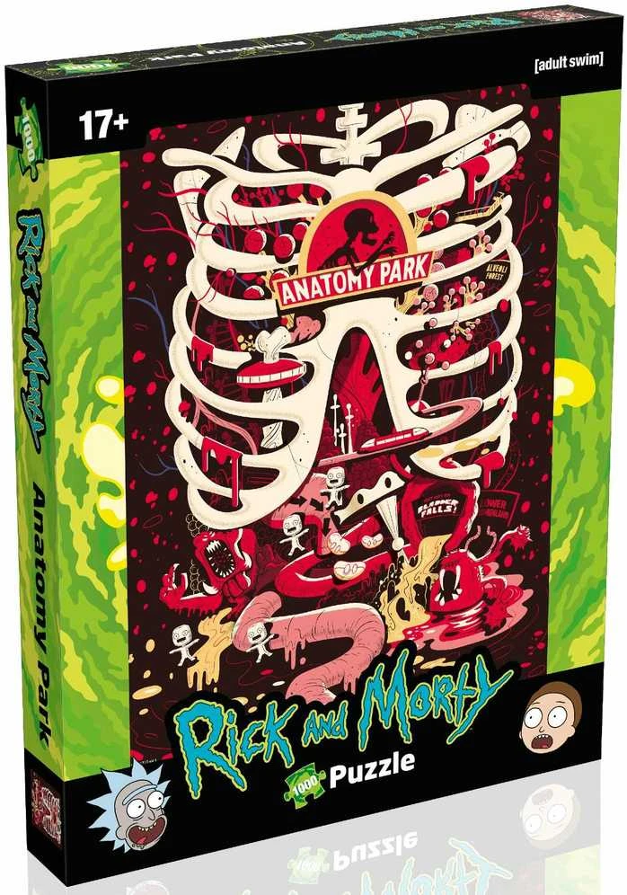 Winning Moves Dėlionė Rick and Morty Anatomy Park 1000 vnt