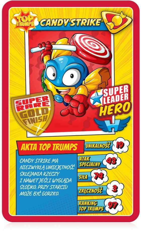 Winning Moves Laimėjęs „Top Trumps SuperZings“ kortų žaidimas PL