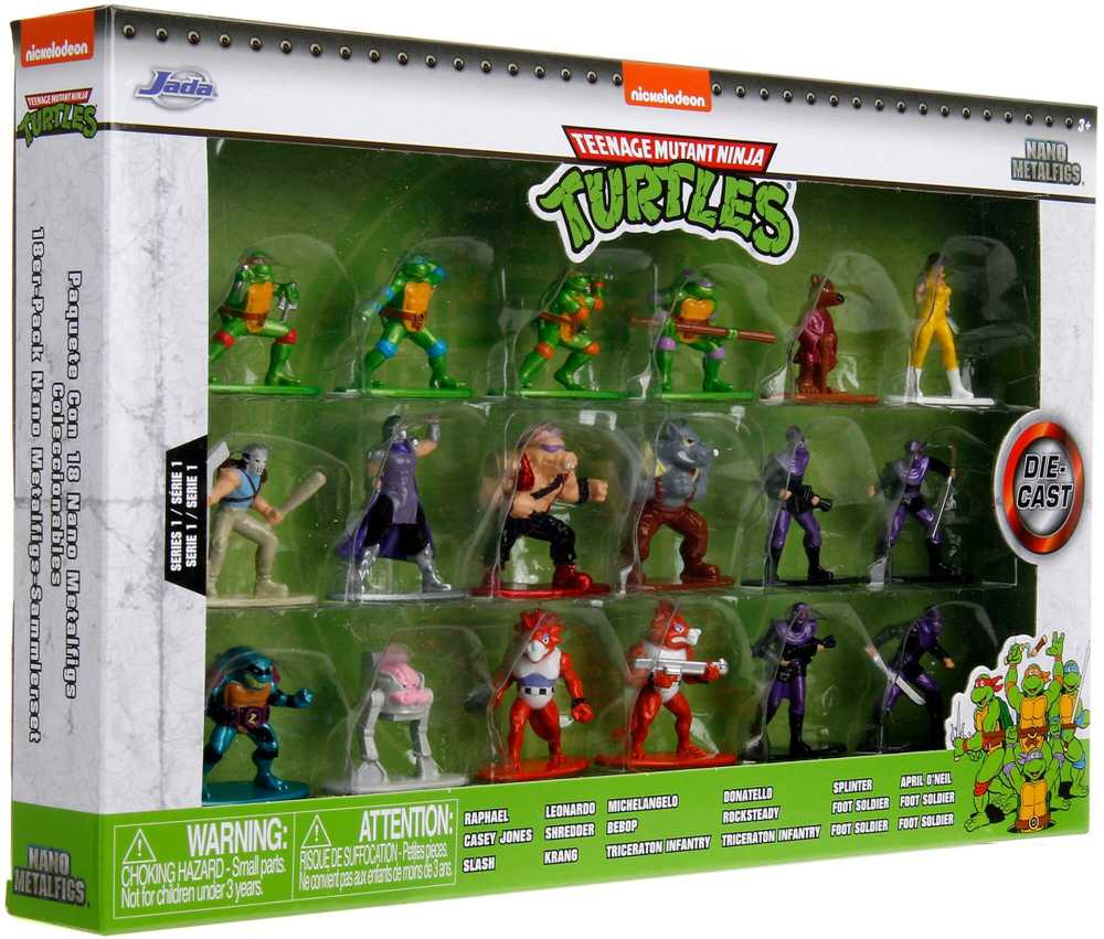 Jada - Ninja Turtles - Vėžliukų rinkinys Nanofigams (253285004)