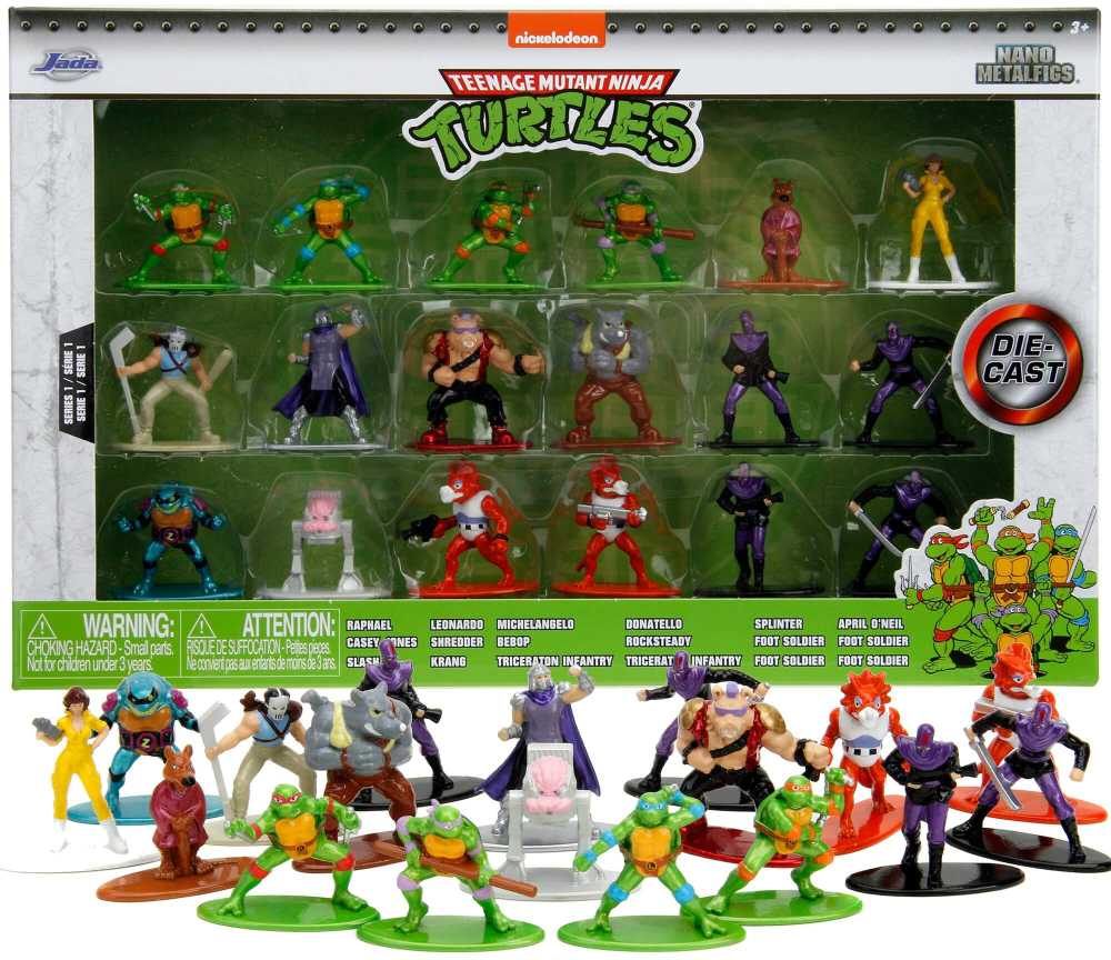 Jada - Ninja Turtles - Vėžliukų rinkinys Nanofigams (253285004)