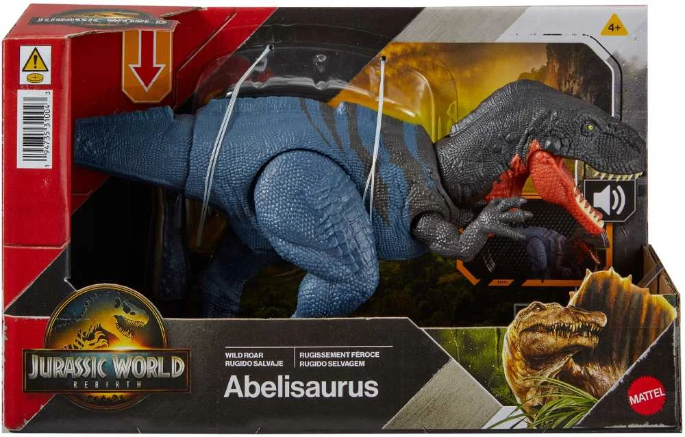 Mattel WORLD Juros pasaulio atgimimo Abelisaurus dinozauro figūrėlė 25 cm Sound