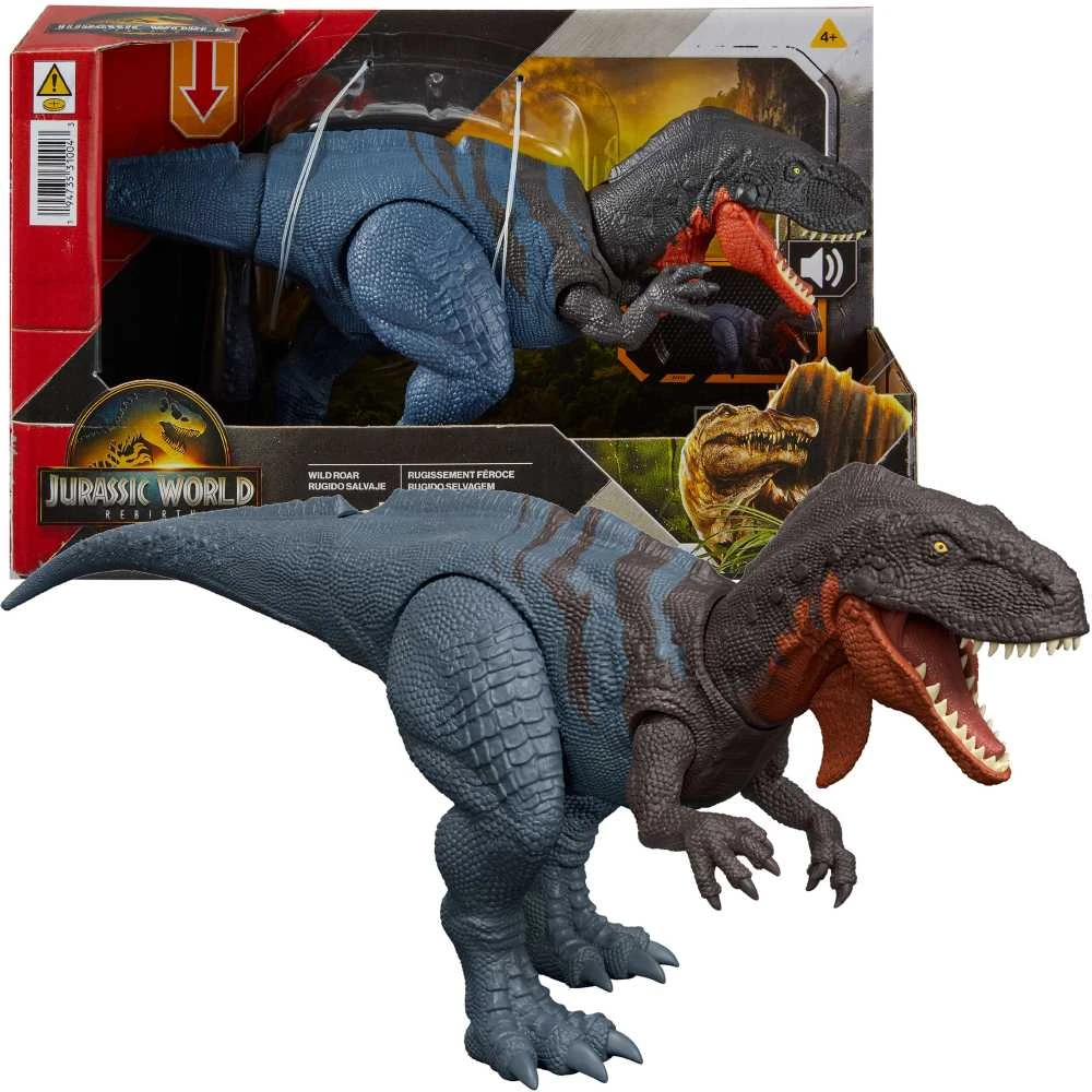 Mattel WORLD Juros pasaulio atgimimo Abelisaurus dinozauro figūrėlė 25 cm Sound