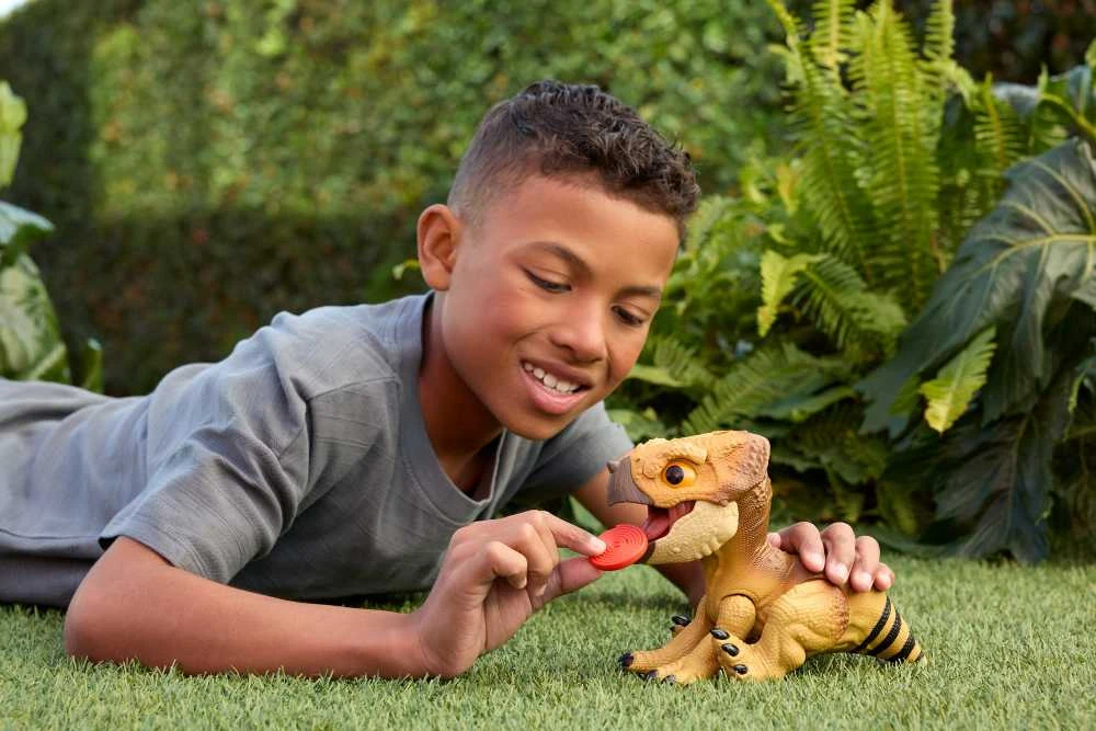 Mattel JURASSIC WORLD interaktyvus dinozauras – Aquilops (JGC01)