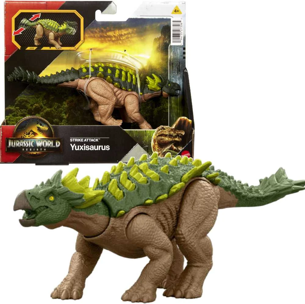 Mattel WORLD Yuxisaurus dinozauro figūrėlė Juros pasaulio atgimimo streiko ataka