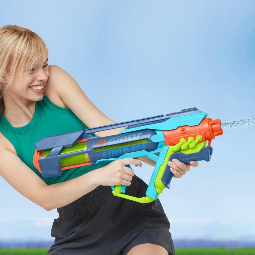 Nerf Super Soaker Power Drench XL vandens pistoletas, 2 režimai