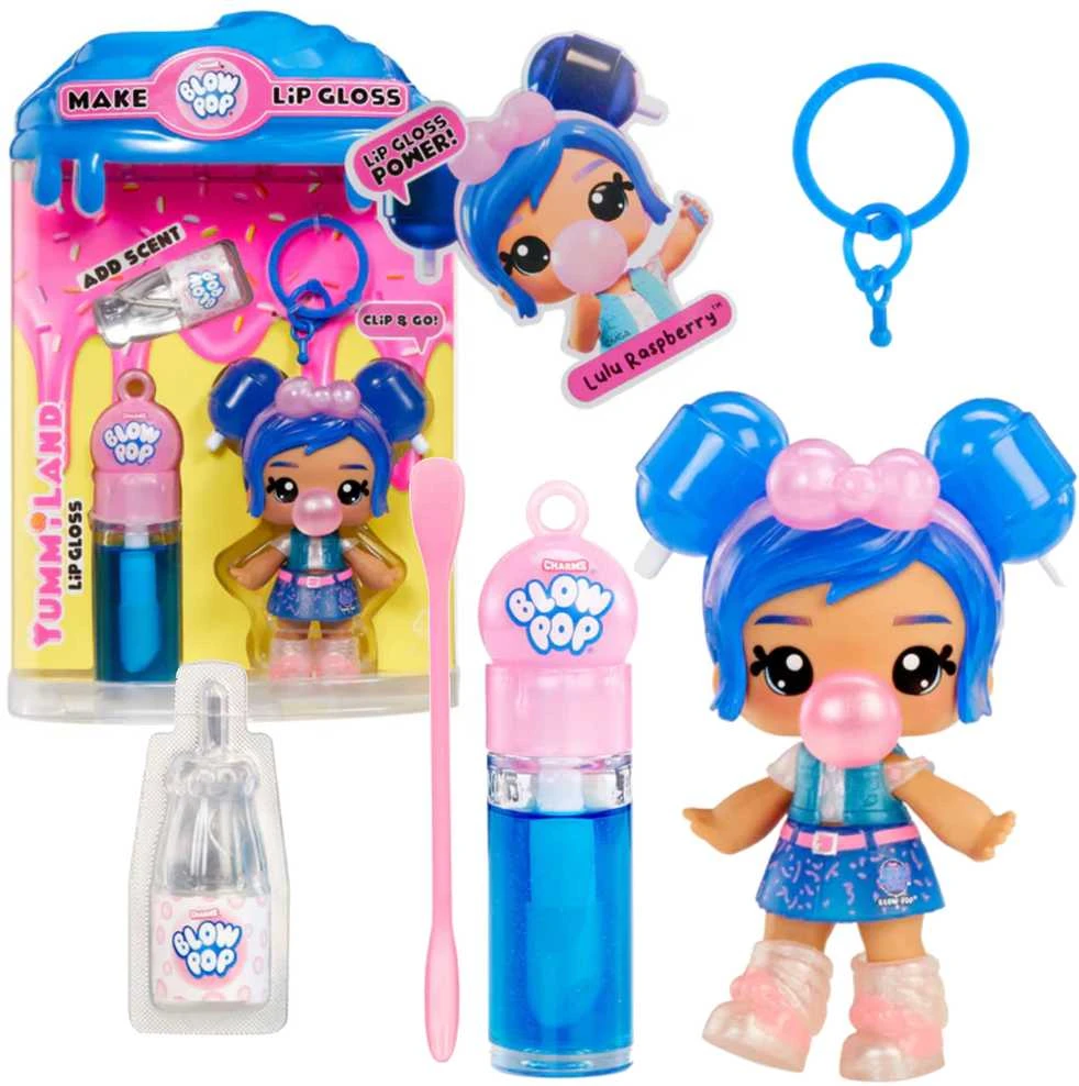 MGA Lėlė yummiland lip gloss, lulu raspberry