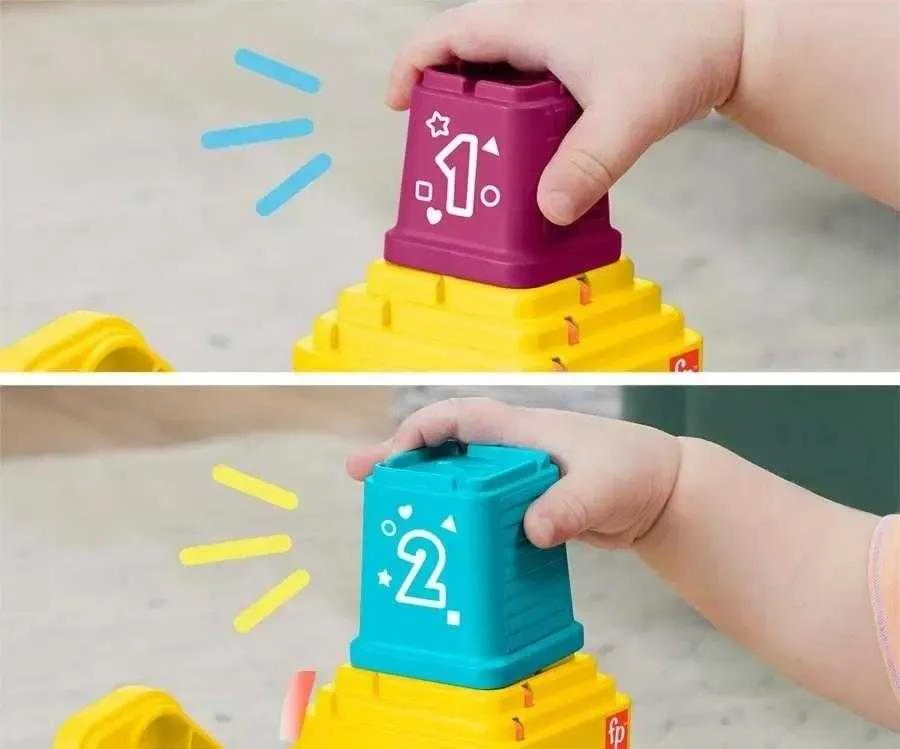Fisher Price Mattel FP Happy Crane Stack ir Count HWY64 /2
