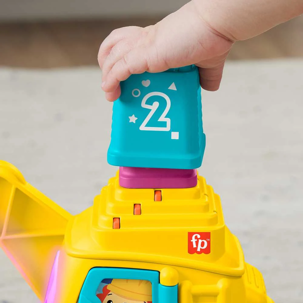 Fisher Price Mattel FP Happy Crane Stack ir Count HWY64 /2