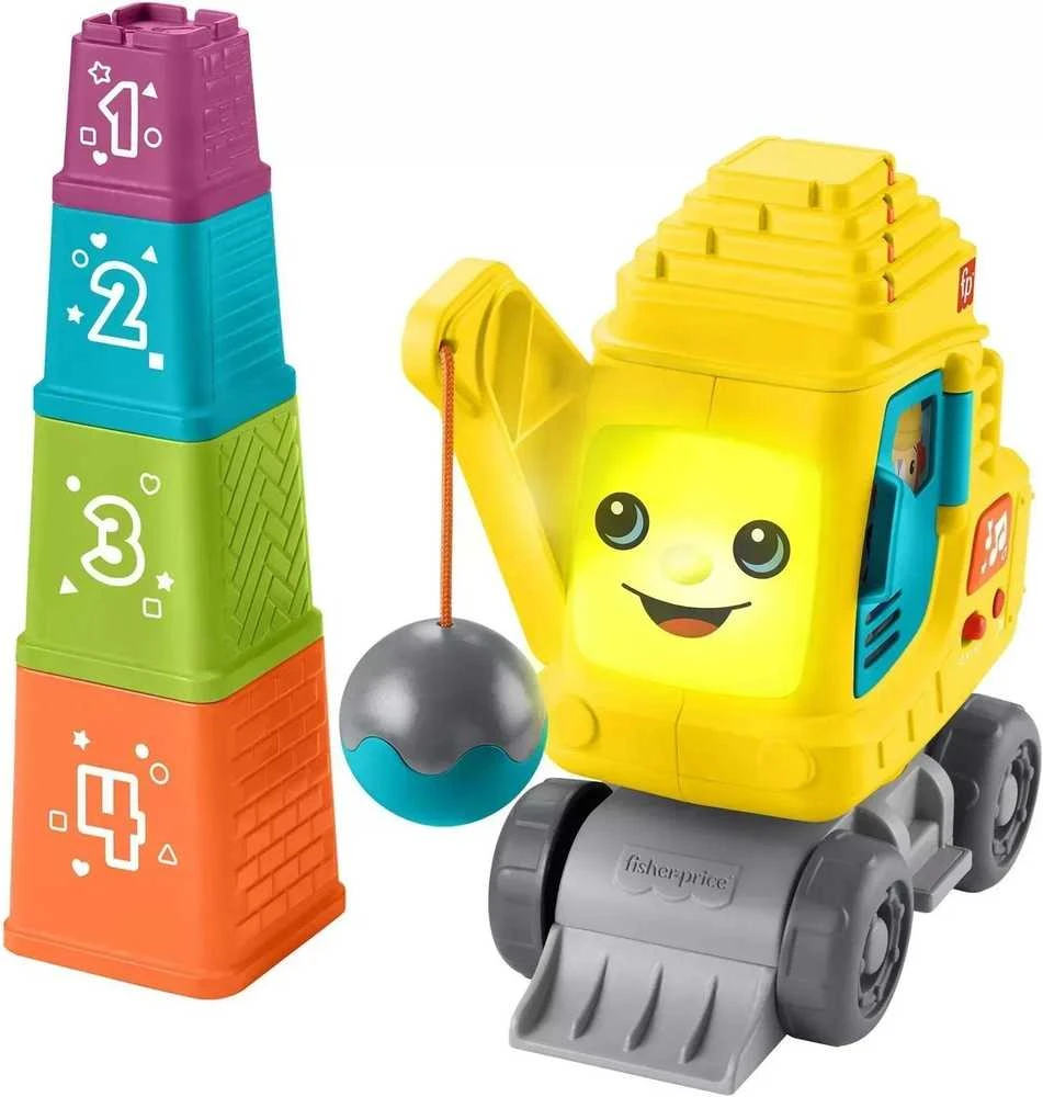 Fisher Price Mattel FP Happy Crane Stack ir Count HWY64 /2