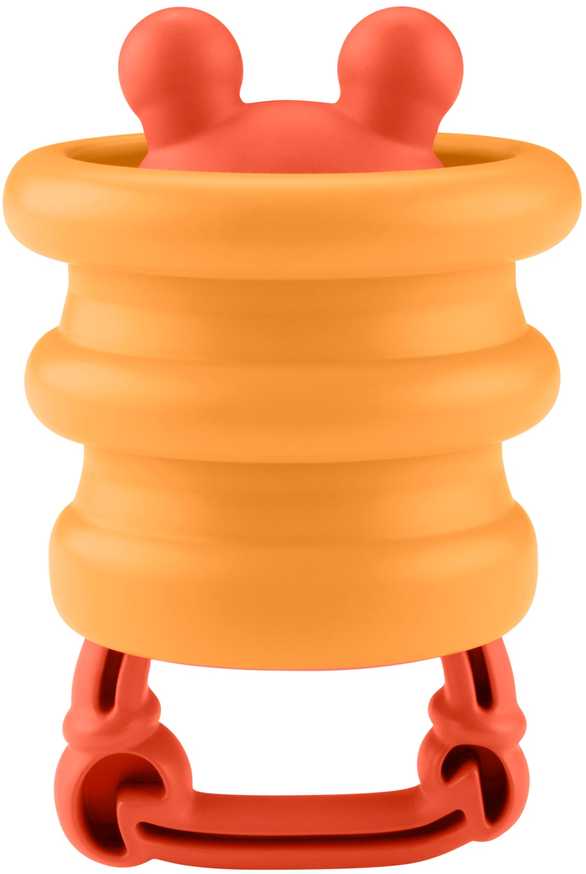Mattel Zabawka sensoryczna grzechotka kūdikiams Krab su silikonową sprężynką