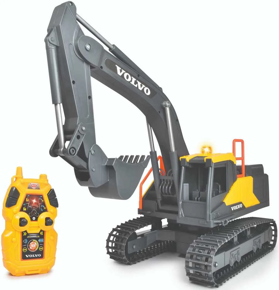 „Dickie Construction Volvo RC“ kasybos ekskavatorius nuotoliniu būdu kontroliuojamas 60 cm