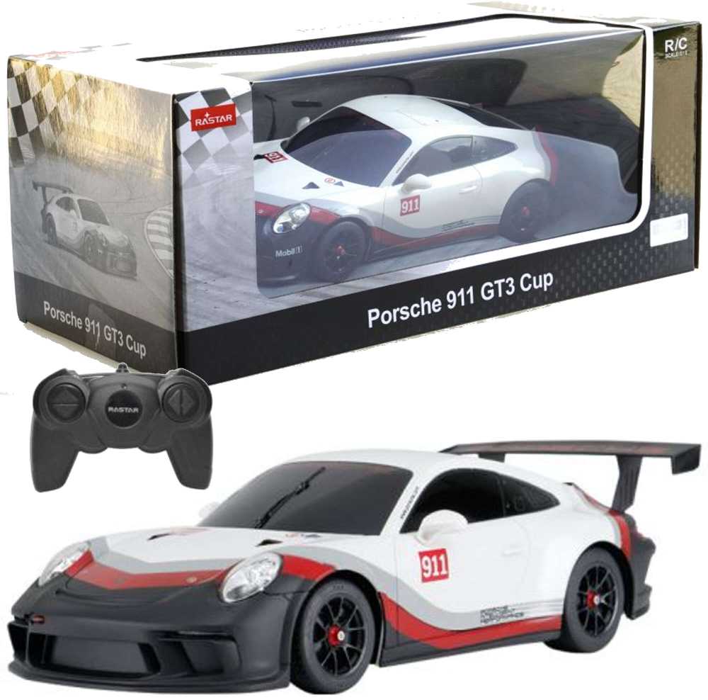 RASTAR automodelis valdomas, RC 1:18 Porsche 911 GT3 CUP, 59400